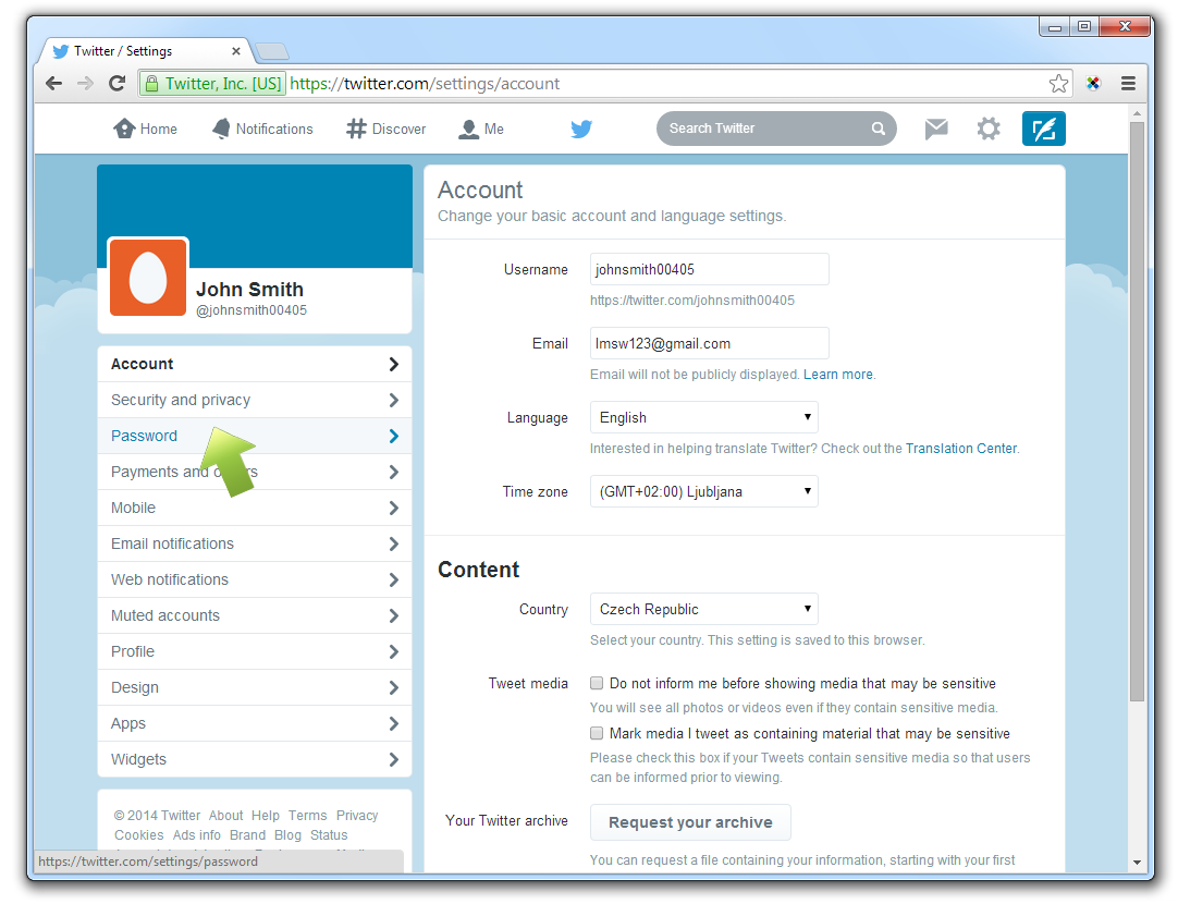 How to change your password for Twitter? How to change your password for Twitter?