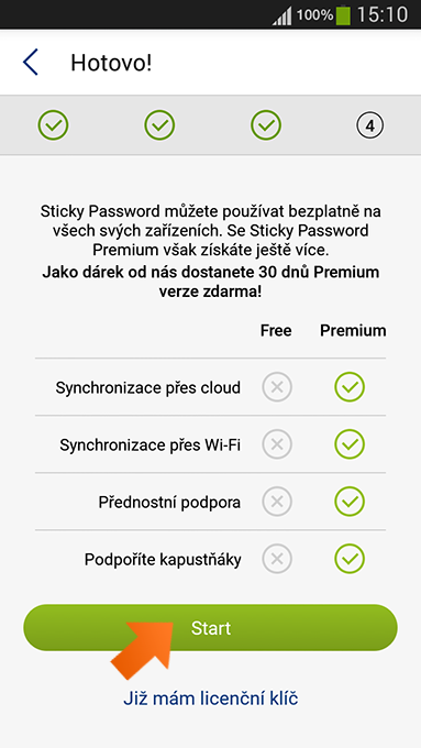 Jak nainstalovat Sticky Password na Android? - Hotovo.