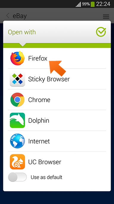 How to use autofill with Firefox on your Android device. - select Firefox.