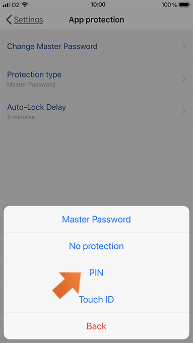 How to set up PIN authentication on your iPhone or iPad - select PIN.