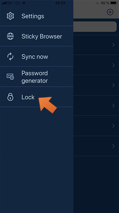 How to set up Sticky Password autolock on your iPhone or iPad? - Lock Sticky Password.