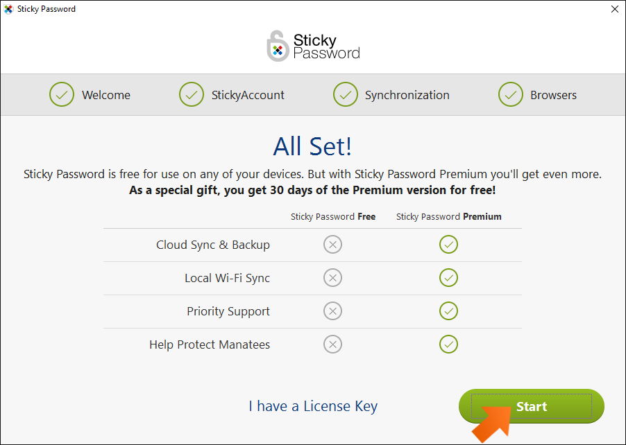 How to install Sticky Password - All Set!