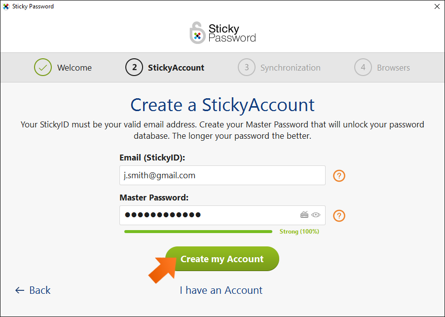How to install Sticky Password on Windows - Create your Sticky Account