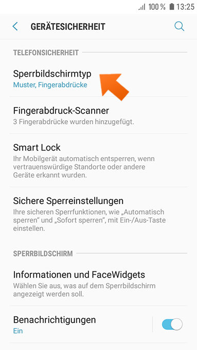 Biometrie: Fingerabdruck-Authentifizierung auf Ihrem Android.