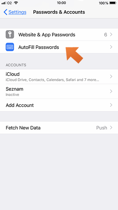 Passwords on iPhone