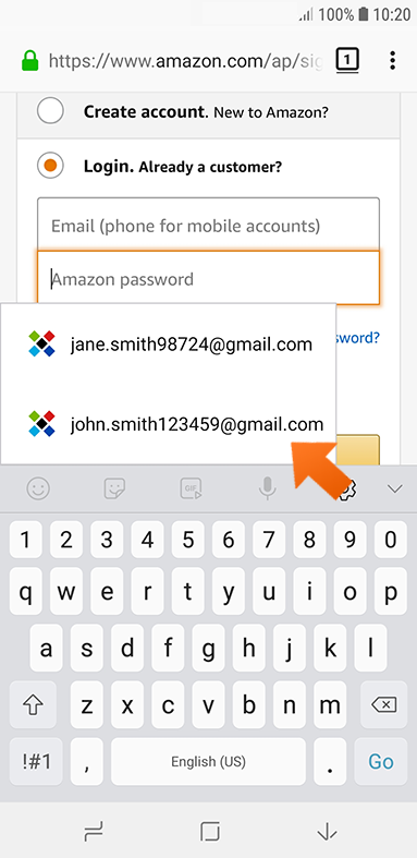 Using Sticky Password to autofill passwords on your Android device - multiple logins.