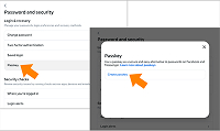 Création d’une passkey dans Facebook – étape 3