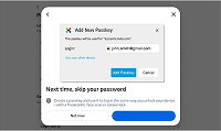 Création d’une passkey dans Facebook – étape 4