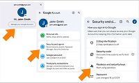 Création d’une passkey dans Google – étape 2