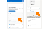 Création d’une passkey dans Microsoft – étape 2