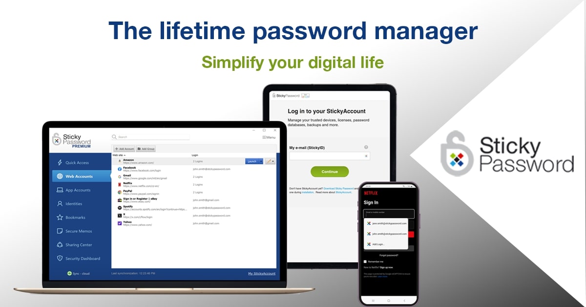 sticky password manager